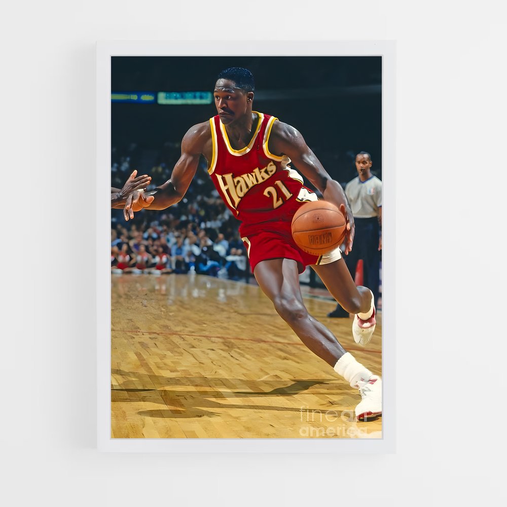 Poster Dribble Énergétique – affiche Basketball (vue 3)
